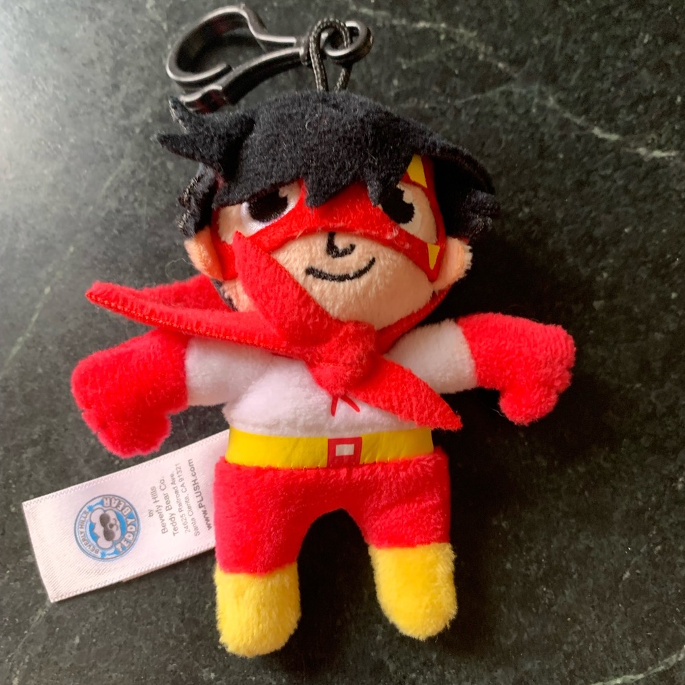BEVERLY HILLS TEDDY BEAR CO | Red Titan - Ryan’s World | Clip on Toy